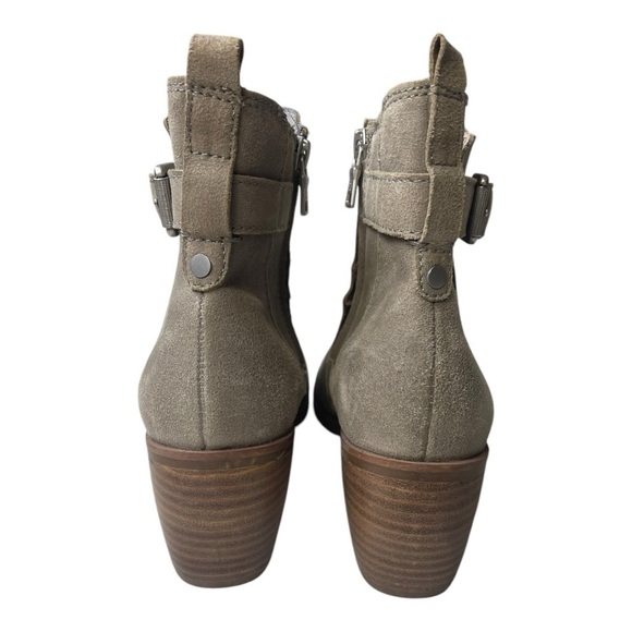 Luca Lane Women’s Meyna Tan Suede Heeled Ankle Boots - Picture 5 of 9